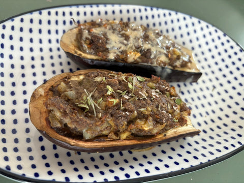 Gefüllte Auberginen